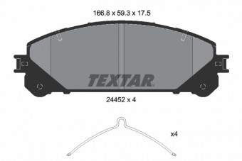 TEXTAR - 2445201TX SET PLACUTE FRANA - TEXTAR