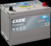 EXIDE - EA754 BATERIE EXIDE ASIA PREMIUM 12V 75AH 630A 270X173X222 +DR