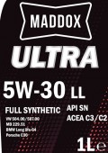 MADDOX OIL - MDXU530LL/1 MADDOX ULTRA 5W-30 LL C3 1L