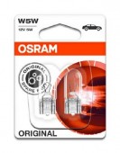OSRAM - 2825-02B BLISTER 2 BECURI 12V5W W5W ORIGINAL OSRAM