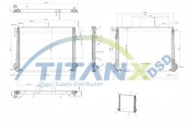 TitanX - RADIATOR SCANIA PGRS 16> G-R EURO 6 TITAN-X